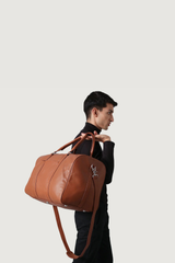 Asli Leather Duffle Bag – Genuine Cowhide Travel & Gym Bag