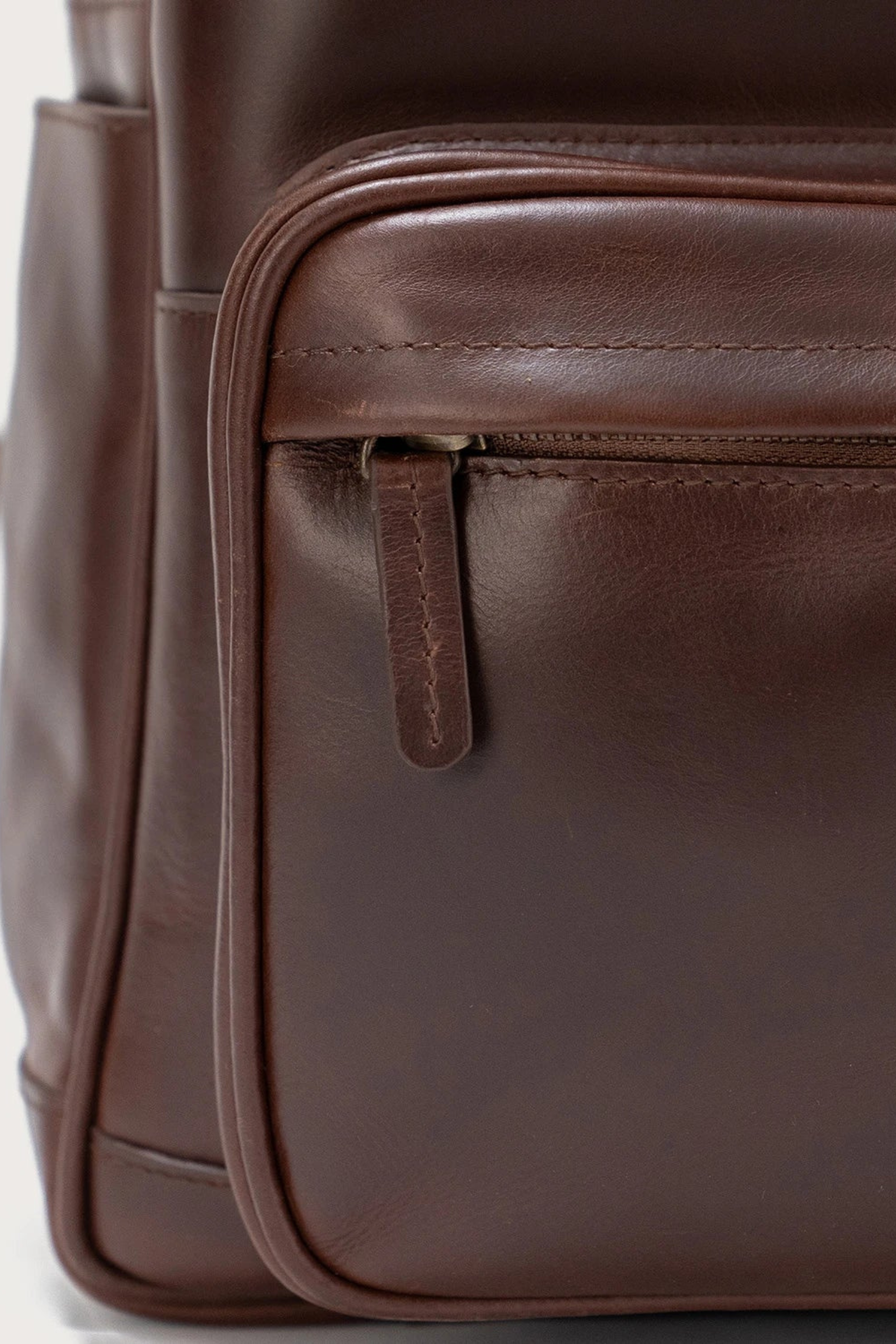 Genuine Crazy Horse Leather Laptop Backpack